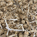 Premium bedding and litter made from canola and hemp with added pellets